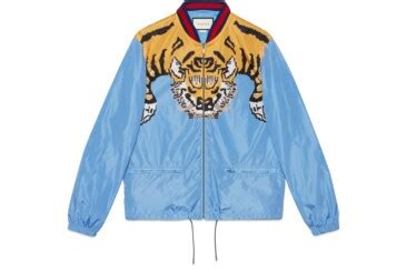 gucci tiger nylon bomber jacket|Gucci bomber japanese geisha.